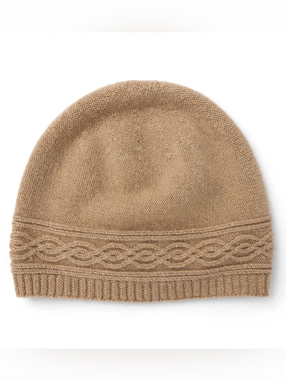 NEW Rudsak Knit Beanie Camel Cable Twist Band New Size M
